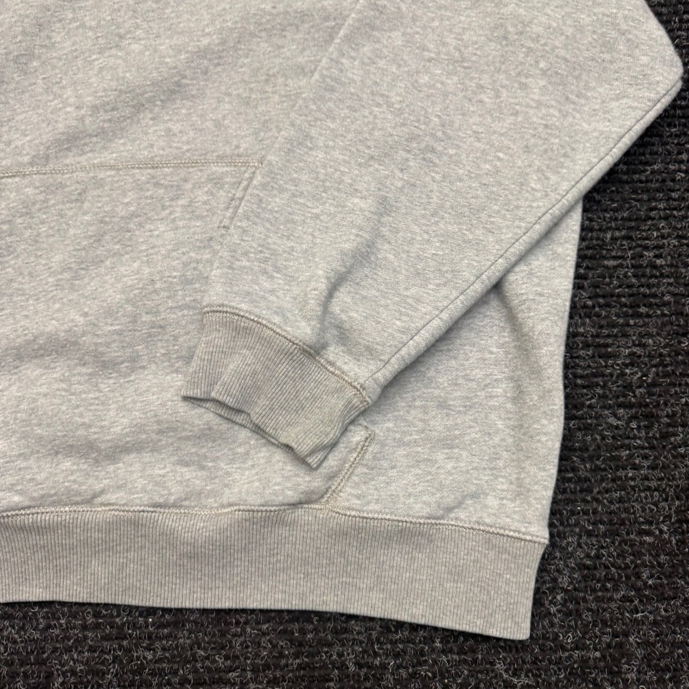 Nike Center Swoosh Hoodie Mens XXL Heather Gray Navy Yellow Embroidered Pullover - Picture 11 of 12
